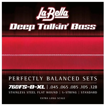 LaBella 760FS-XL Deep Talkin" Bass Struny pre Elektrickú Basgitaru 045-105